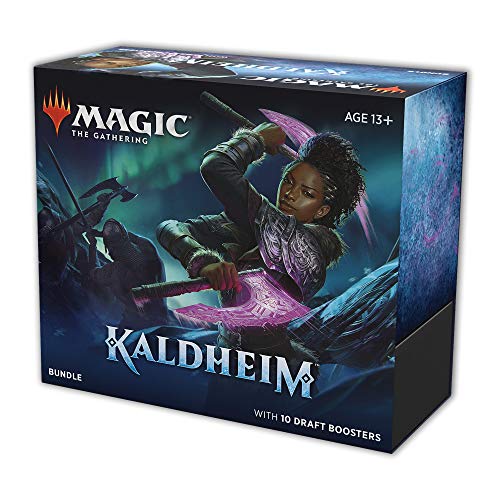 Magic: The Gathering Kaldheim Bundle, 10 borradores (150 Tarjetas mágicas) y Accesorios