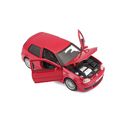 Maisto 31290 - Coche de juguete (escala 1:24), diseño de VW Golf R32, color rojo