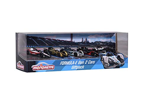 Majorette Formula E GEN2 Car - Juego de 5 Coches de Carreras (7,5 cm, 3 años)