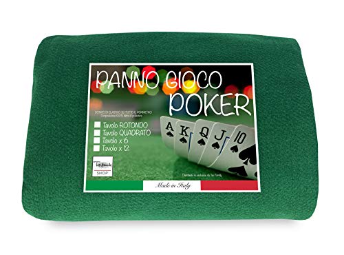 Mantel para juegos de cartas como el póquer para proteger la mesa, verde, 150 x 150 cm, cuadrado