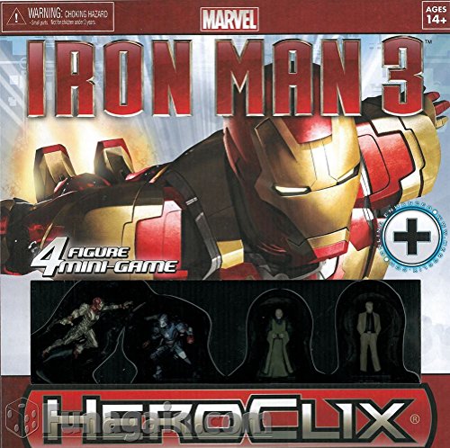Marvel Heroclix Iron Man 3 - Juego de 4 Figuras en Miniatura