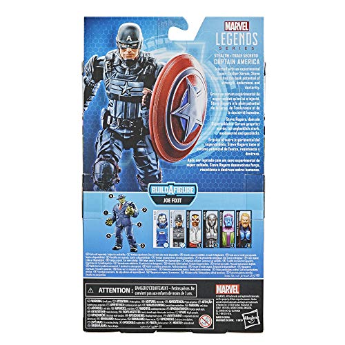 Marvel Legends Series Gamerverse Figura de acción Coleccionable Stealth Capitán América de 15,24 cm, para niños de 4 años en adelante