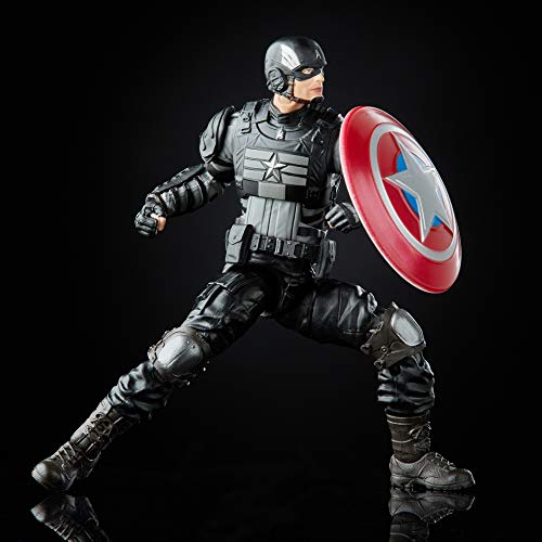 Marvel Legends Series Gamerverse Figura de acción Coleccionable Stealth Capitán América de 15,24 cm, para niños de 4 años en adelante