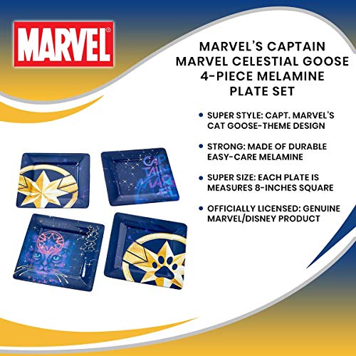 Marvel Marvel’s Captain Celestial Goose 4-Piece Melamine Plate Set