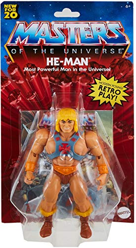 Masters of the Universe He-Man, figura de acción para niños y niñas +6 años (Mattel GNN85)