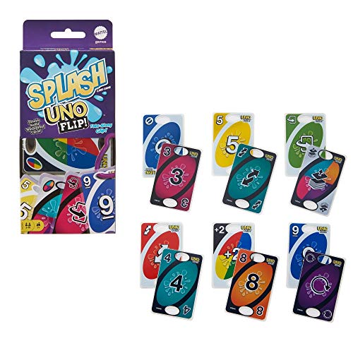 Mattel Games Juego de cartas UNO Flip! Splash (GXD74)