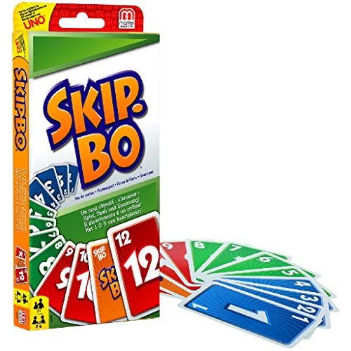 Mattel Games - Skip-Bo, Juego de Cartas (52370)