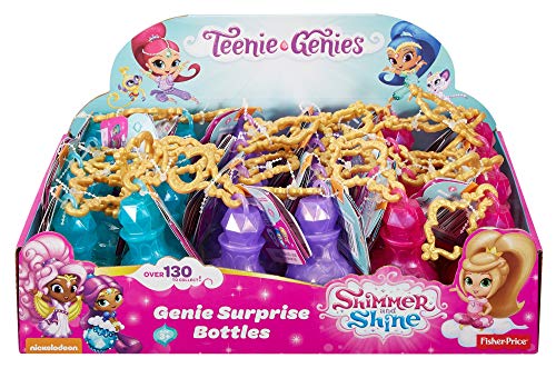 Mattel Shimmer & Shine-Botellas de muñecas genios sorpresa, modelos surtidos, juguetes +3 años, multicolor DTK47