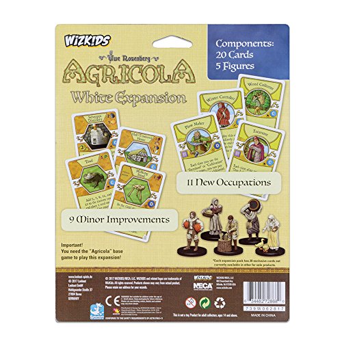 Mayfair Games Europe mfg72868 Agricola Game Expansion: White (5 Figures), Multicolor