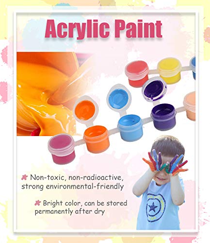 Maysurban Paint by Numbers, Kit de Pintura al óleo de Bricolaje para niños Principiantes, Lienzo preimpreso de 16 x 20 Pulgadas con Pinceles y Pigmento acrílico