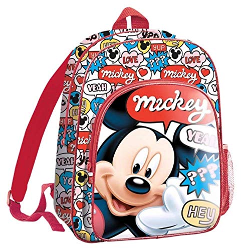 Mickey Mouse 36cm Mochila Tiempo Libre y Sportwear Infantil, Juventud Unisex, Multicolor (Multicolor), 36 cm