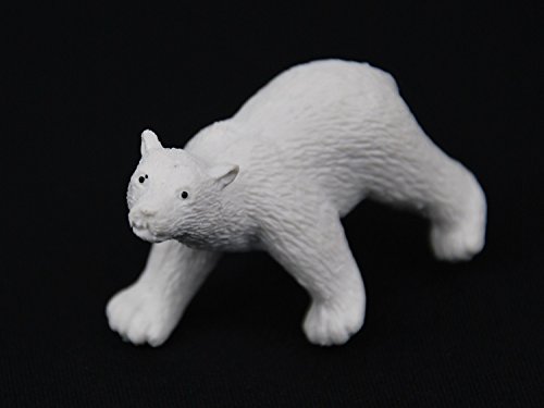Miniblings 10x Osos Polares Figura Gummitier Polo Norte del Oso Polar Blanco como la Nieve