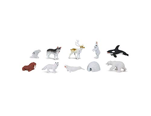 Miniblings Figuras Animales 8X Alaska Conjunto Igloo Polar Bear Mimosa del Polo Ártico
