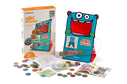 Miniland- ABC Monster Monstruo tragabolas. Juego de lenguaje para niños, Multicolor (31977) , color/modelo surtido