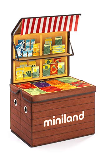 Miniland- Market Box: Baúl de almacenaje Convertible en supermercado (97099)