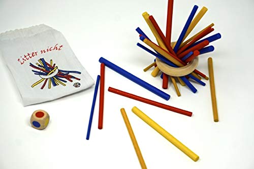 Minis Kreativ Zittter nicht !!! & Ratones - Tabla de queso 2 juegos de paciencia y ajos para niños - Juego de habilidad de madera - Juego de niños a partir de 3 años