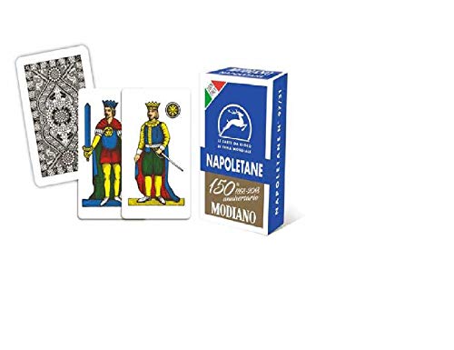 Modiano - Las Cartas de Juego Napolitanas del 150 Aniversario de Color Azul, 300081