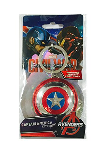 Monogram Marvel Llavero Escudo Capitán América, Multicolor, One Size (0077764674211)