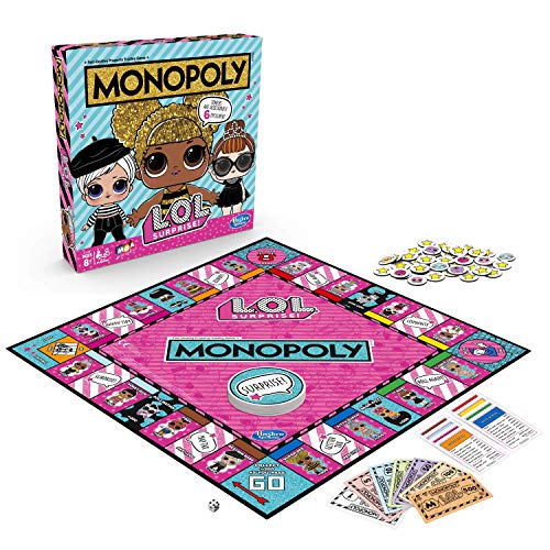 Monopoly Game: L.O.L. ¡Sorpresa! Juego de mesa para niños de 8 años en adelante (Inglés)