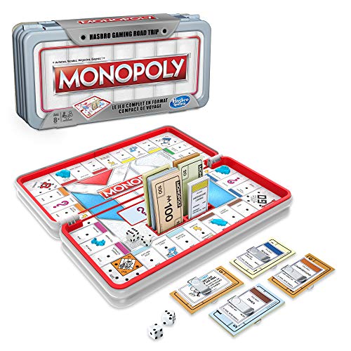 Monopoly Road Trip – Juego de Viaje – Versión Francesa
