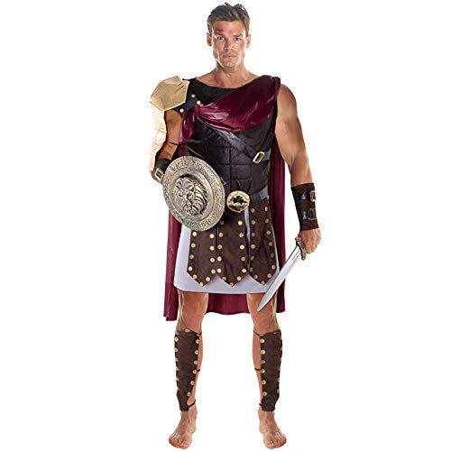 Morph Disfraz Soldado de Gladiador Romano del Color Marrón para Hombres - Grande