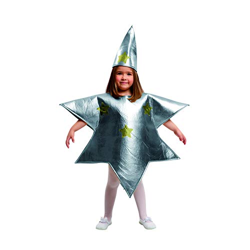My Other Me Me-204396 Disfraz de estrella para niña, color plateado, 7-9 años (Viving Costumes 204396)