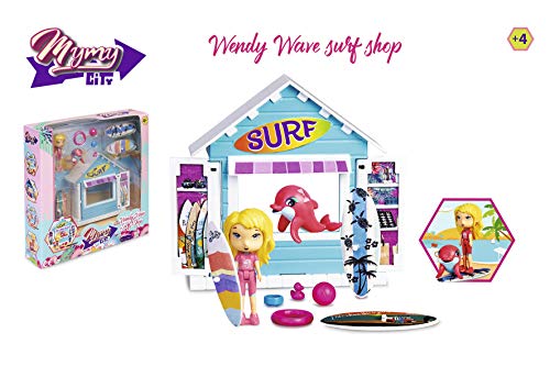 Mymy City- Wendy Wave Shop, Tiendecita de Surf y Accesorios con Figuras niñas a Partir de 3 años (Famosa 700015596)