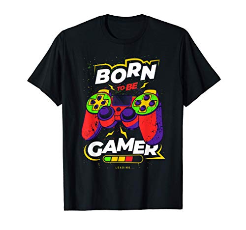 Nacido Para Ser Gamer Para Jugadores de Videojuegos Camiseta