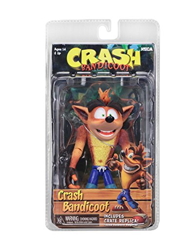 NECA 41050 Crash Bandicoot Figura de acción, Multicolor