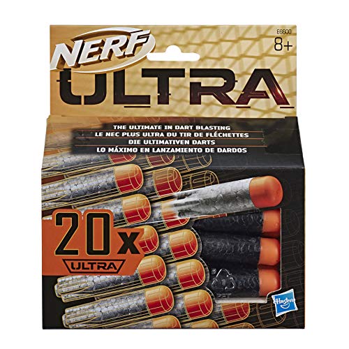 Nerf Pack de 20 dardos para lanzadores Ultra, multicolor, 4.4 x 15.2 x 17.5 cm (Hasbro E6600EU6)