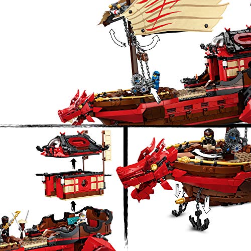 Ninjago Legacy Barco de Asalto Ninja Set, Juego de Batalla Naval, multicolor (Lego ES 71705)