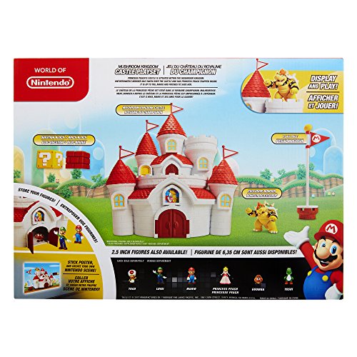 Nintendo, Super Mario Playset Castillo del Reino Champiñón, Multicolor