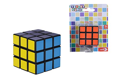 Noris- Tricky Cube Cubo mágico-Clásico Juego de Combinar Colores, A Partir de 3 años, Medidas 5, 5x5,5cm (606131786)