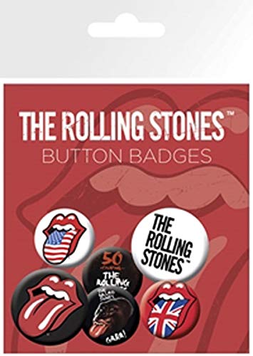 Nosoloposters GB Eye LTD, The Rolling Stones, Lips, Pack de Chapas