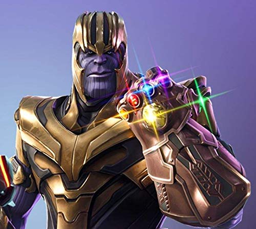 NUWIND Guante de Thanos con Luz Infinity Gauntlet de los Vengadores Magnética Gemas Desmontable Disfraz de Cosplay Halloween Prop Adulto