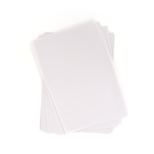 OfficeTree 100 Hojas de Papel Translucido A4 - Papel Acetato 100 g/m - Papel Cebolla A4 - Papel Transparente para Manualidades - Imprimible por Ambos Lados