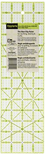 Omnigrip Quilter-Lineal, antideslizante Rectángulo 4" x 14"