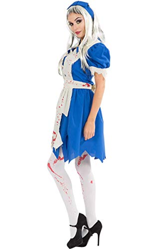 ORION COSTUMES Disfraz de Alicia Retorcida Sangrienta para Halloween para Mujeres