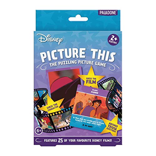 Paladone Disney Picture This Trivia Game con 70 Tarjetas de Fotos (PP6755DSC)