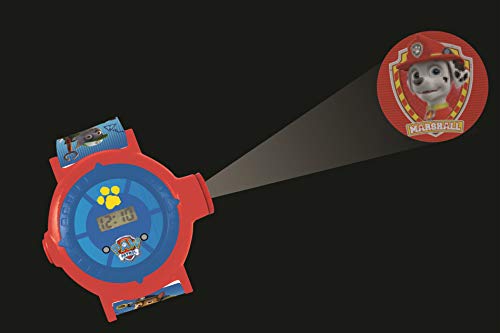 Patrulla Canina DMW050PA Reloj Pulsera con proyector de Imagen (Lexibook, Color Azul, única