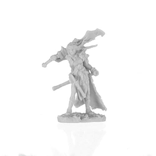Pechetruite 1 x TALNYTH Female Elf Barbarian - Reaper Bones Miniatura para Juego de rol Guerra - 77740