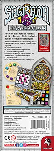 Pegasus Spiele GmbH- Sagrada - Ampliación, Color incoloro (51121G)