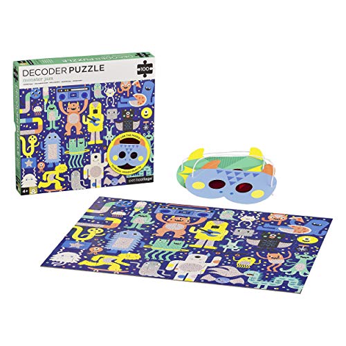 PETIT COLLAGE- Monster Jam Decoder Puzzle descifrador, Multicolor (PTC331)