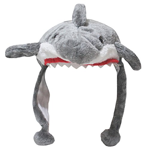 Petitebelle Tiburón sombrero caliente unisex Tamaño gratis Un tamaño Gris