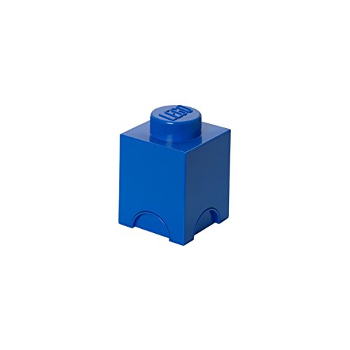 Plast Team PT40011 - Caja diseño Ladrillo de Lego en color azul [Importado de Alemania]