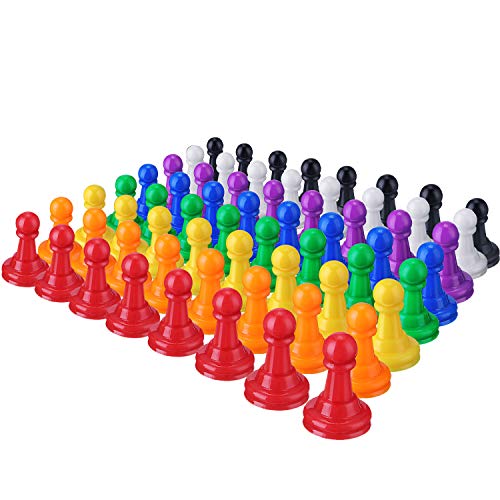 Plástico de Multicolor Juego de Tablero,1 Pulgadas Juego peones Piezas de Mesa marcadores de Mesa