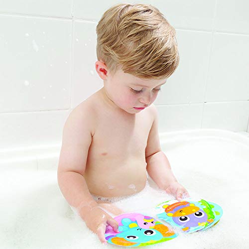Playgro Libro de Baño, Con Sonidos, A partir de los 6 meses, Sin BPA, Splashing Fun Friends Bath Book, Multicolor, 40180