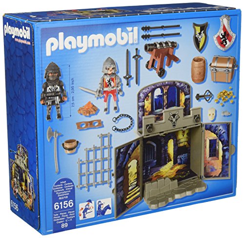 Playmobil 6156 - Cofre caballeros del tesoro, 89 piezas
