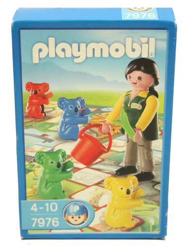 Playmobil 7976 - Juego de mesa con figuras de cuidadora de zoológico y cuatro koalas de colores