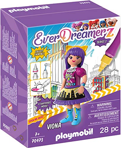 PLAYMOBIL- EverDreamerz 70473 Viona - Comic World, con Boli de Agua PLAYMOBIL, A Partir de 7 Años